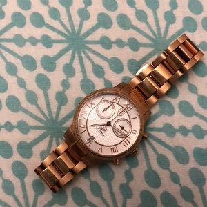 Rose gold watch